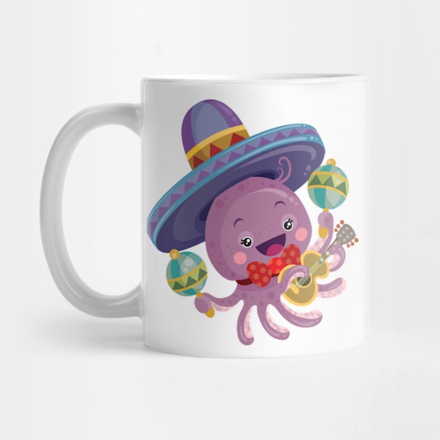 Happy little octopus by Kopirin